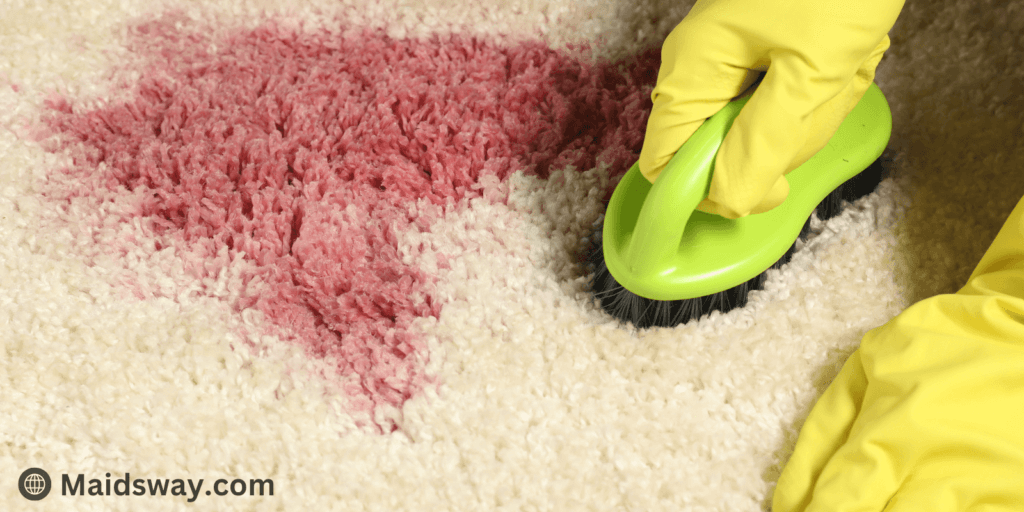 how to get red wine out of carpet