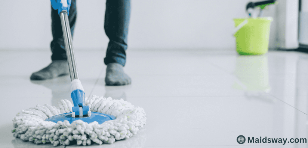 dry floor after mopping